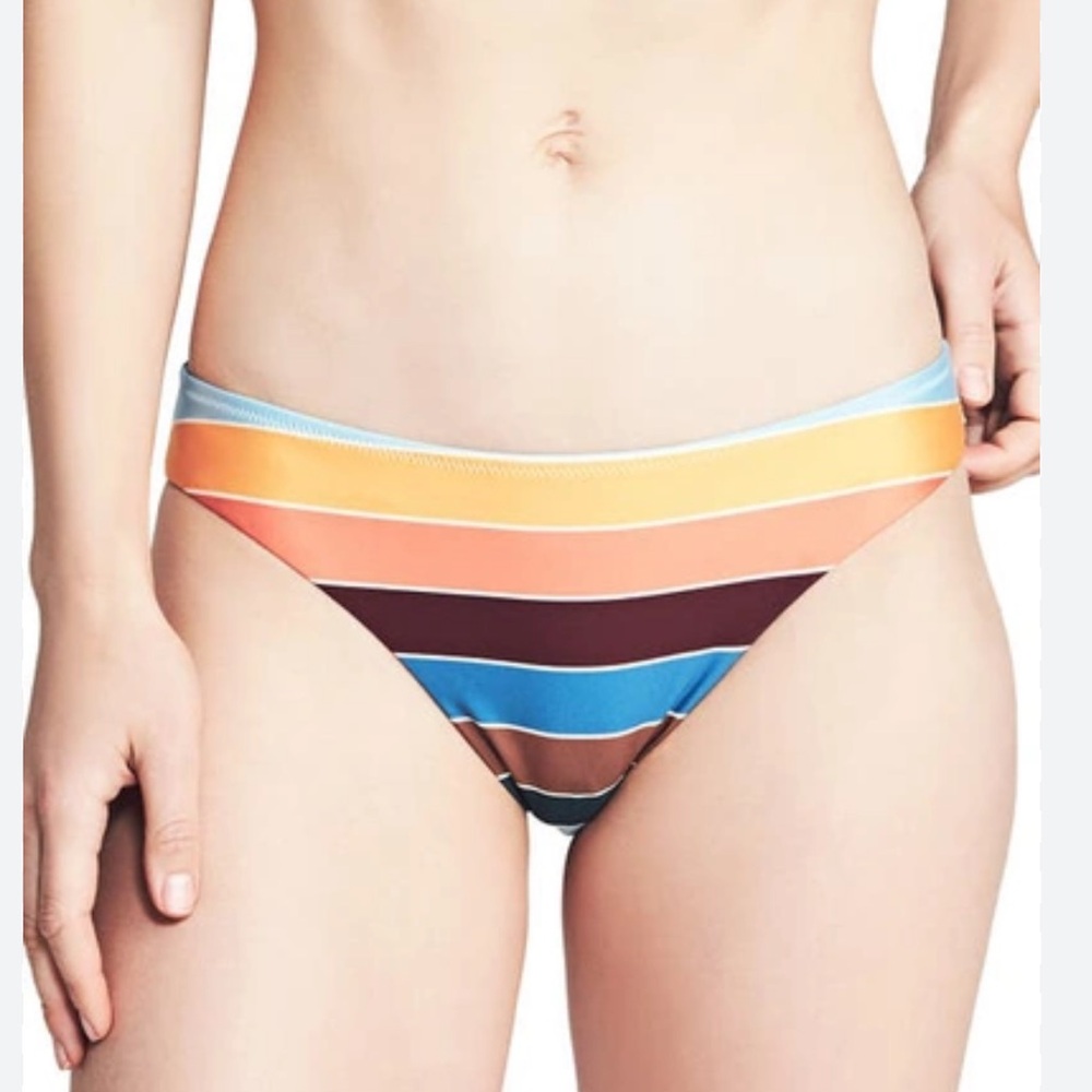 New! Faherty Multicolor Striped Bikini Bottom